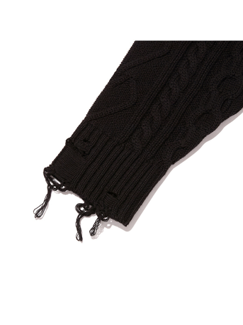 KIRSH HEART KNIT PULLOVER(BLACK)