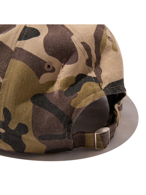 WASHING DISTRESSED BALL CAP(KHAKI)