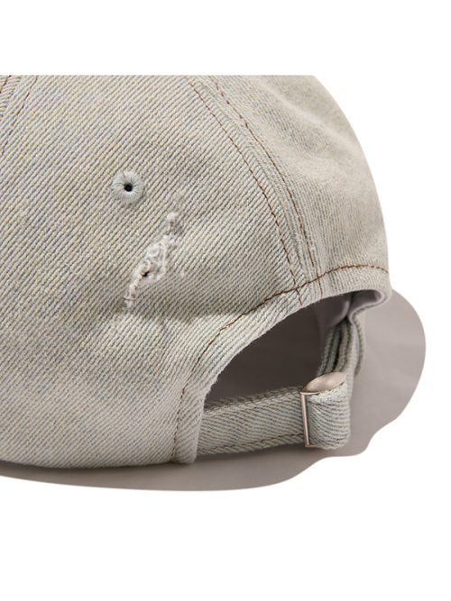 WASHING DISTRESSED BALL CAP(INDIGO BLUE)