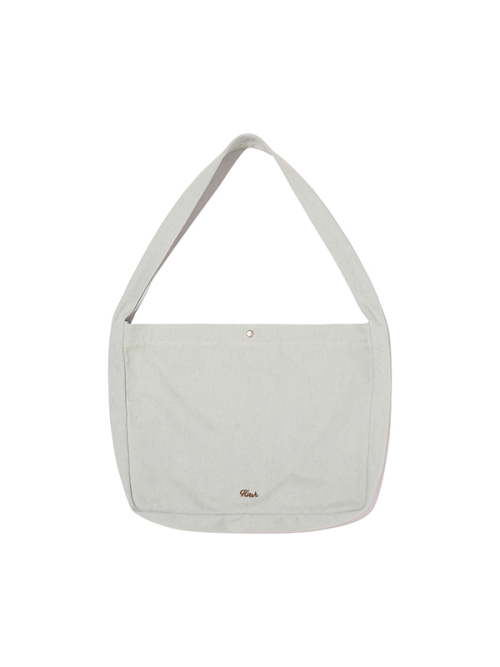 LOGO EMBROIDERY DENIM ECO BAG(INDIGO BLUE)