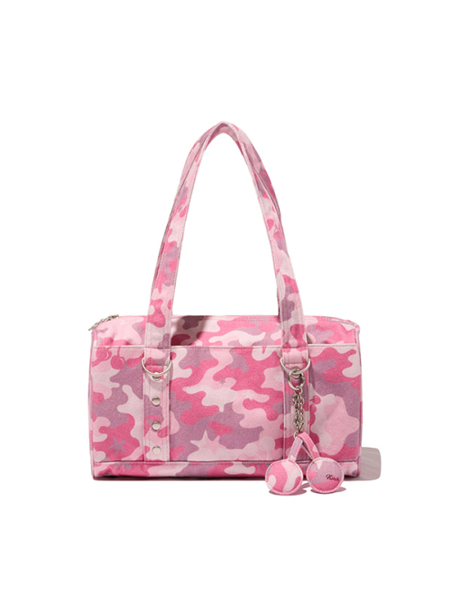 CHERRY CAMO SHOULDER BAG(LIGHT PINK)