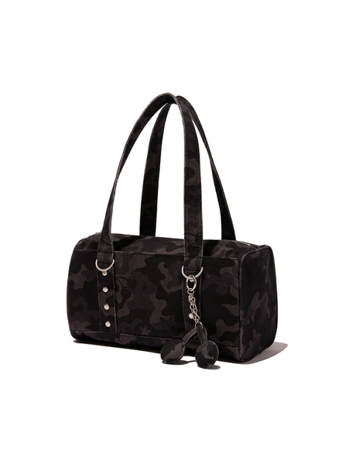 CHERRY CAMO SHOULDER BAG(BLACK)
