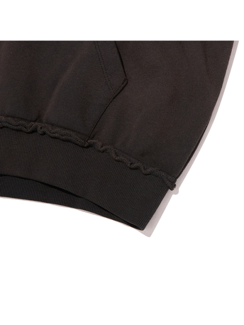 PIGMENT LOOSE-FIT HOODED ZIP-UP(DEEP CHARCOAL)