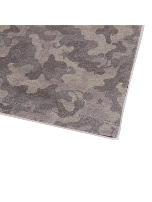CHERRY CAMO RINGER T-SHIRT(BLACK)