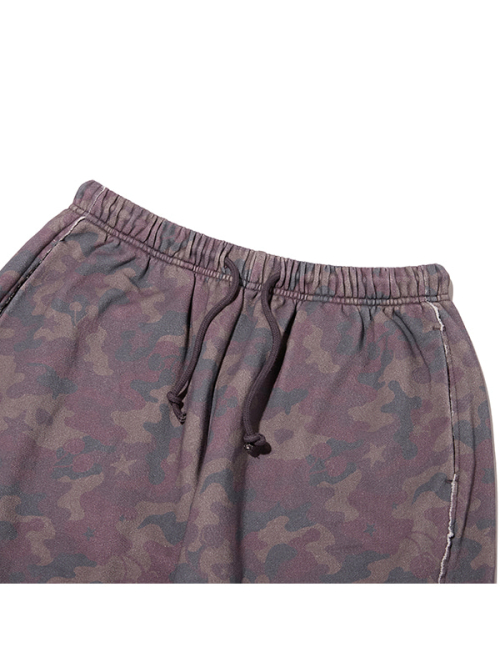CHERRY CAMO WIDE-FIT PANTS(DARK PURPLE)