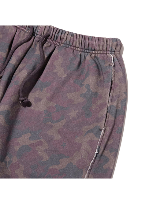 CHERRY CAMO WIDE-FIT PANTS(DARK PURPLE)