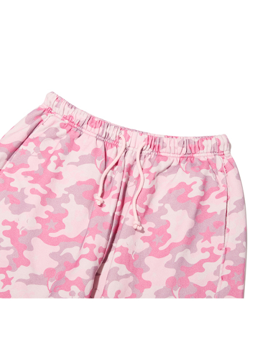 CHERRY CAMO WIDE-FIT PANTS(LIGHT PINK)