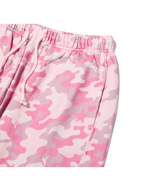 CHERRY CAMO WIDE-FIT PANTS(LIGHT PINK)