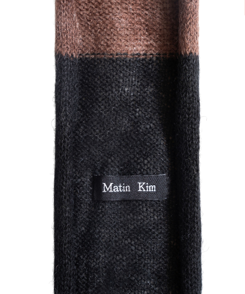 MULTI STRIPE ALPACA BLENDED MUFFLER IN BROWN