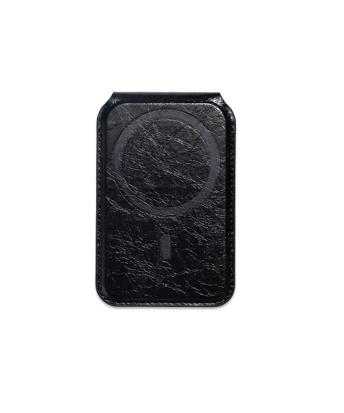MATIN MAGNETIC FLIP CARD WALLET IN BLACK