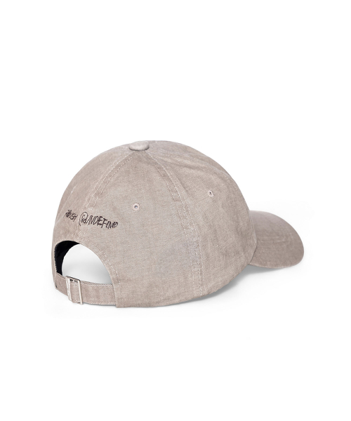 VINTAGE WASHED GRAFFITI BALL CAP IN KHAKI BROWN