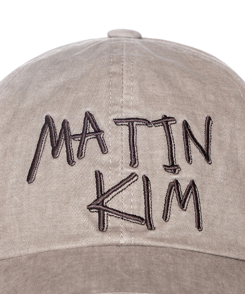 VINTAGE WASHED GRAFFITI BALL CAP IN KHAKI BROWN
