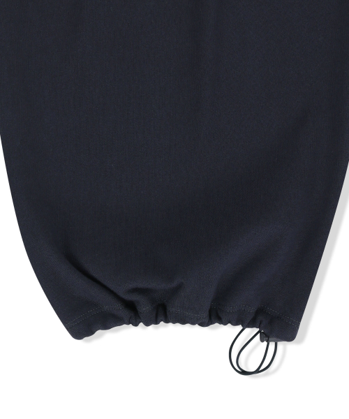 SNAP TUCK WASHED SWEATPANTS IN NAVY