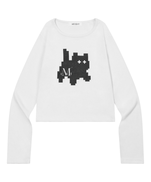 [MUCENT X CAT SAVE THE WORLD] SIGNATURE LOGO LONG SLEEVE T (2COLOR)
