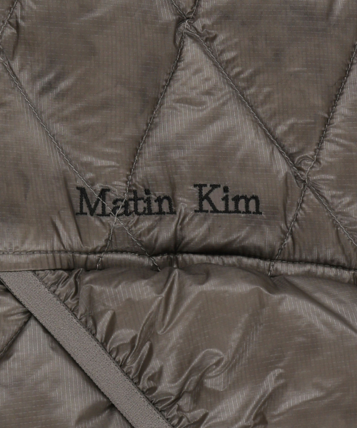 MIX QUILTED LIGHT DOWN VEST IN GREY