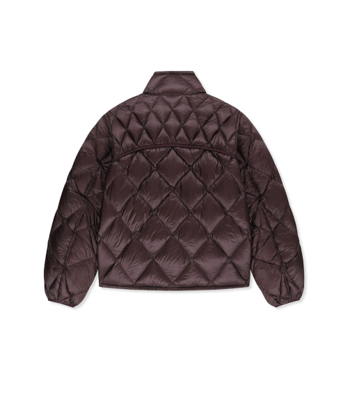 MIX QUILTED LIGHT DOWN JUMPER IN PURPLE