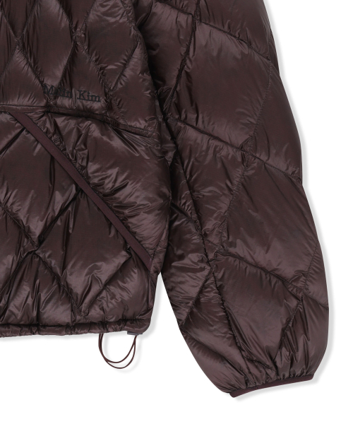 MIX QUILTED LIGHT DOWN JUMPER IN PURPLE