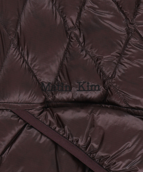 MIX QUILTED LIGHT DOWN JUMPER IN PURPLE
