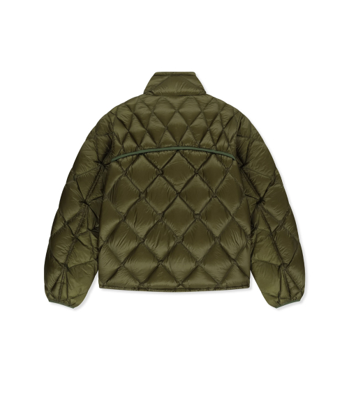 MIX QUILTED LIGHT DOWN JUMPER IN KHAKI