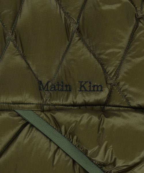 MIX QUILTED LIGHT DOWN JUMPER IN KHAKI