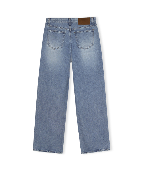 W Low Rise Wide Denim, Blue
