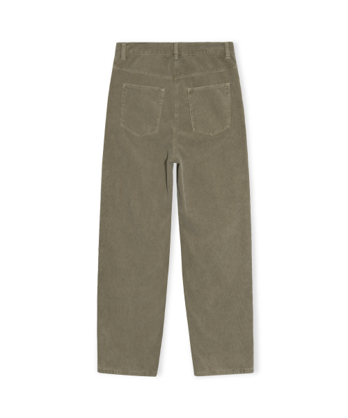 W Garment Dyed Corduroy Pants, Dark Beige