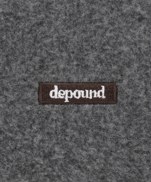 fleece square pouch - grey (S)