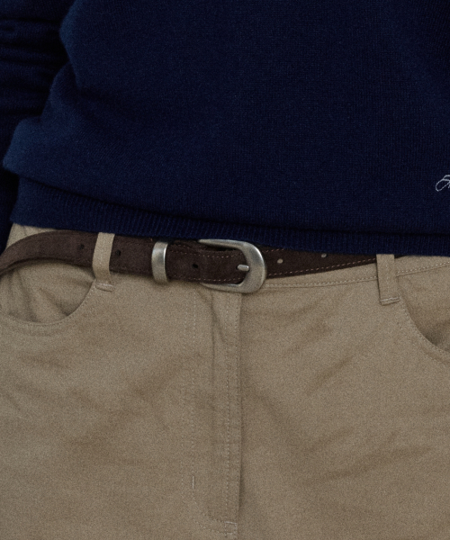 western belt (20mm) - dark brown