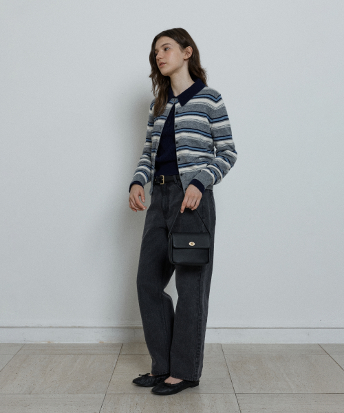 petit maron bag (leather) - black