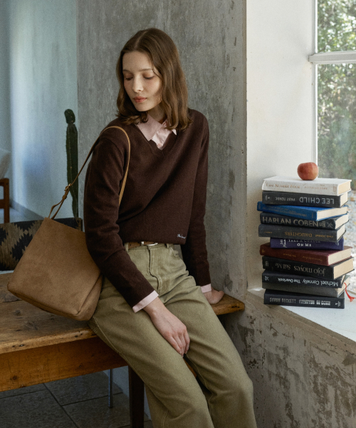 moody bag (suede) - camel