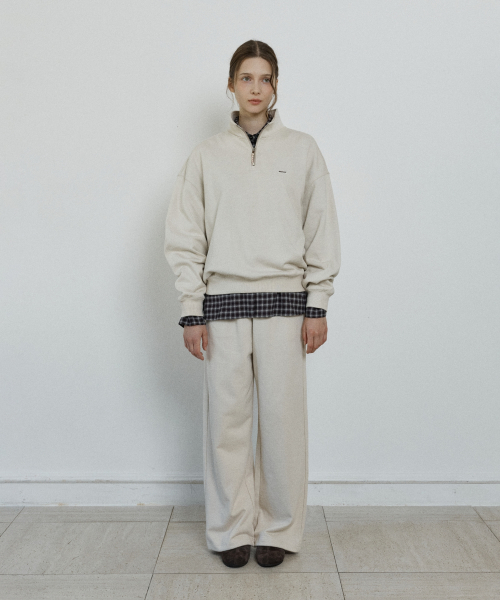 relaxed sweat pants - beige