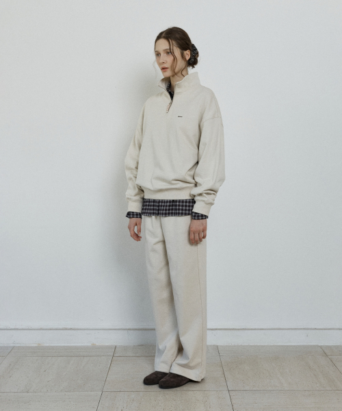 relaxed sweat pants - beige