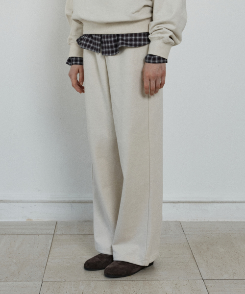 relaxed sweat pants - beige