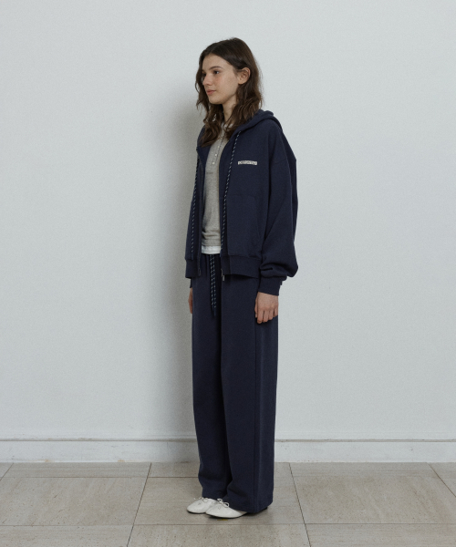 relaxed sweat pants - navy