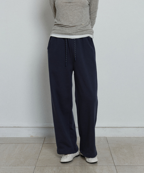 relaxed sweat pants - navy