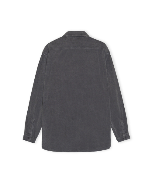 W Garment Dyed Corduroy Shirt, Navy