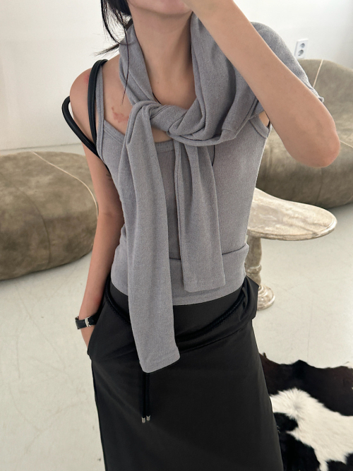 Snap Knit Cardigan Set (2C)