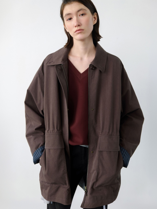 Mac Half Trench Pigment Coat Brown AT6JAC001BW