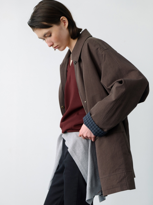 Mac Half Trench Pigment Coat Brown AT6JAC001BW