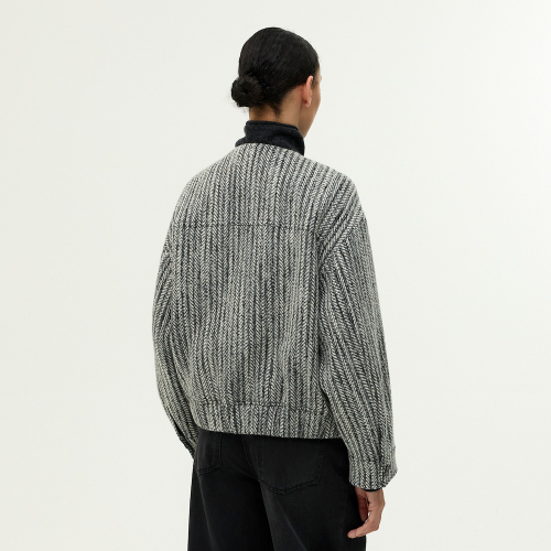 Wool-Blend Herringbone Jacket EMPBWOT010