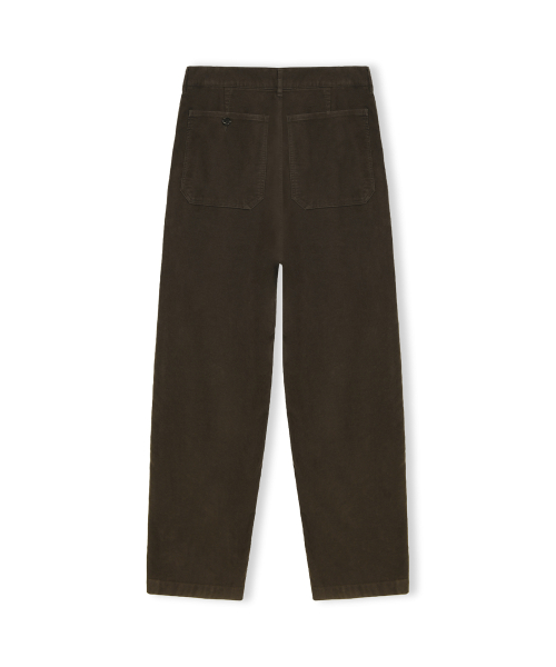 Moleskin French Work Pants, Dark Brown