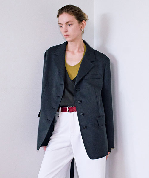 Four-Button Belt Jacket NEW6AJ821_13