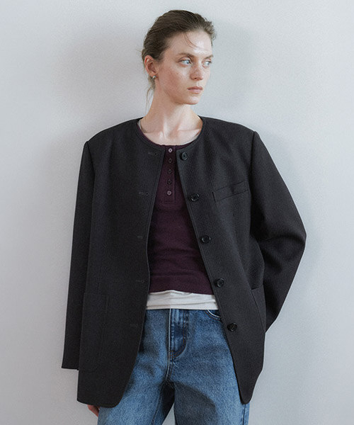 Rib-Stripe Round-Neck Jacket NEW6AJ816_13
