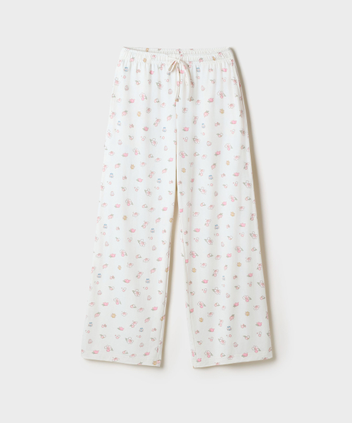 [Meonjakgwi] Fairy Peach Span Pajama Bottom (Ivory)_SPPPG4TU03