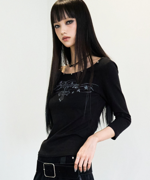 Stud Capri Top (BLACK)