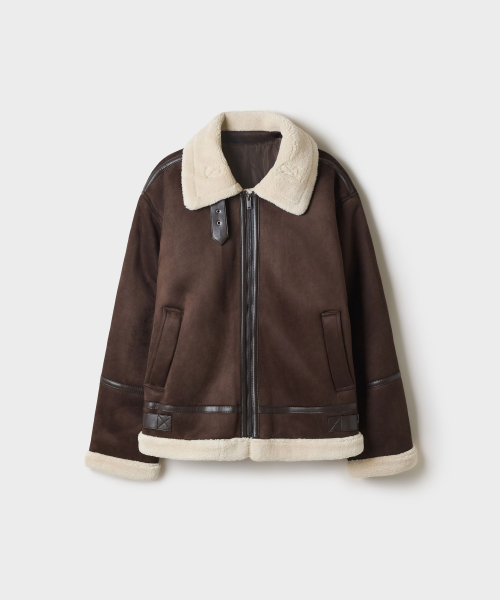 [Synthetic Leather] Shearling Jacket Jumper_SPJLG4VM01