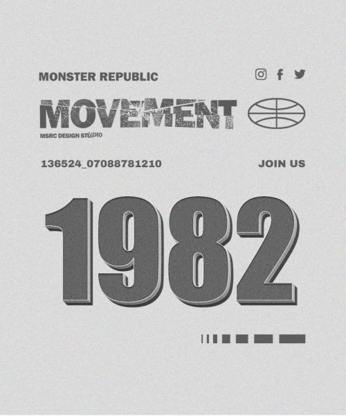 1982 그레이 오버핏 맨투맨 그레이
