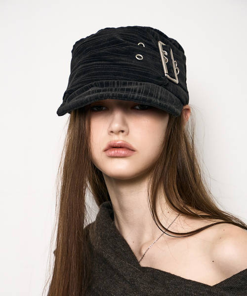 Buckle Mili Cap (CHARCOAL)