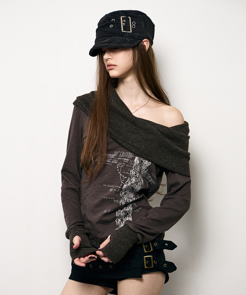 Buckle Mili Cap (CHARCOAL)