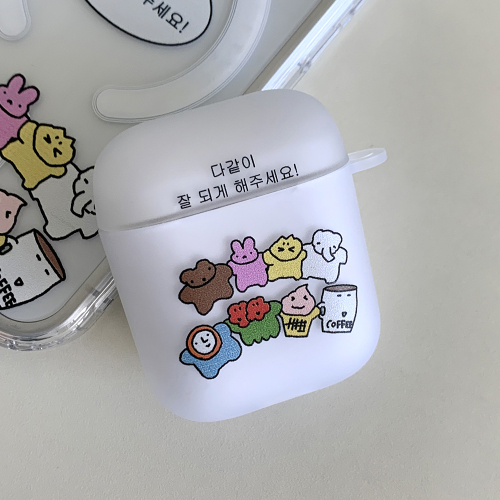 위아더월드 에어팟 버즈 케이스
